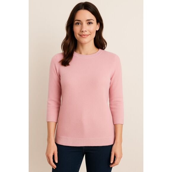 Talbots100% Cashmere Sweater Light Pink Size Small Petite - Picture 1 of 6